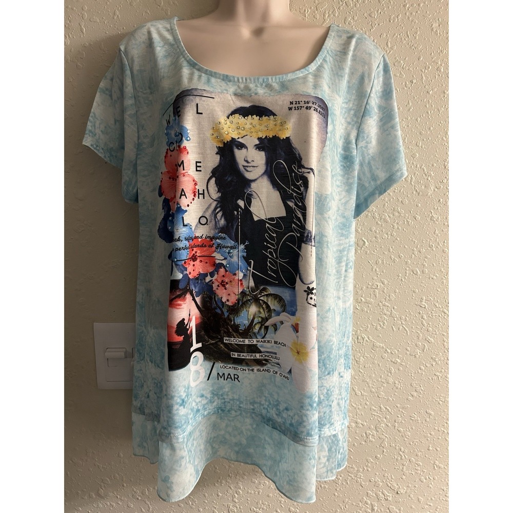 New XL style & Co. Bedazzled top #621*12-